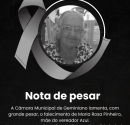 Câmara Municipal de Geminiano decreta luto oficial pelo falecimento de Maria Rosa Pinheiro